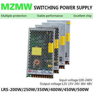 LRS 시리즈 스위칭 전원 공급 장치 산업용 초박형 SMPS 200W 250W 350W 400W 450W 500W 110V 220V AC/ 12V 15V 24V 36V 48V