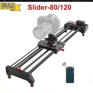 GVM 슬라이더-80 80CM 슬라이더-120 120CM 카본 파이버 전문가용 모터 카메라 슬라이더 DSLR 카메라 스마트
