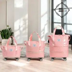 여행가방 대용량 2단 확장 바퀴 보스턴백 여행 이민 유학