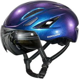 마그네틱 선바이저가 장착된 오돌랜드 자전거 헬멧 남녀용 안경 친화적 디자인 조절 다이얼 사이클링 산악