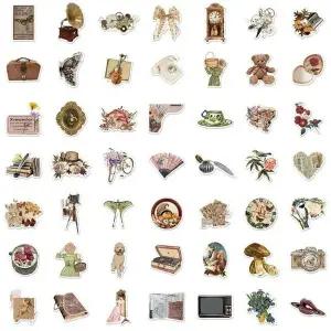 태블릿방수패치 활용도높은 리무버블 50p 레트로 다이어리스티커 (WFJ5LZ9)