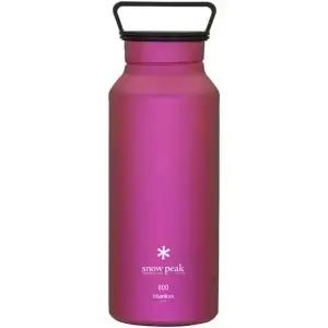 스노우 피크 티타늄 오로라 병 내구성 경량 캠핑 하이킹 배낭 여행 물병 핑크 800ml