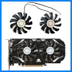 MSI GTX 1050 2GT OC 1050TI 4GT 그래픽 비디오 카드 냉각 팬용 새 75MM 2PIN HA8010H12F-Z GTX1050 1050TI