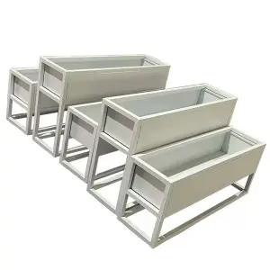 대형 철제 화분 직사각 인테리어 공간분리 플랜트박스 옥상 특대형 상자 조