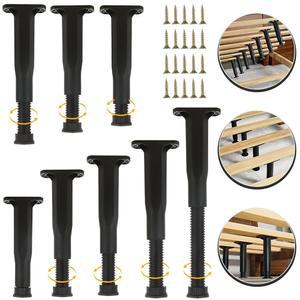 야요드 8팩 침대 지지대 다리 8 2 14 7인치 높이 조절 가능한 프레임 킹 퀸 슬랫용 헤비 듀티 교체 센터