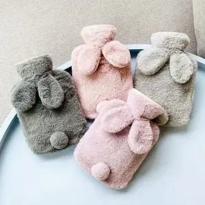 이불속 보온 간편한 부모님선물 극세사커버 핫팩 토끼 배찜질 물주머니 온찜질 찜질팩