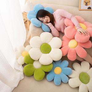 해바라기 데이지 베개 사무실 바닥 학생 의자 이불 방귀 방지 선택 꽃잎 색상 모양 가능 다양한 쿠션