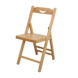 가벼운 원목 등받이 접이식 식탁의자 팔걸이 체어