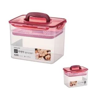 뮤 포함 1P 장아찌 누름판 김치통 숙성 발효 용기 락앤락 오이지 6L