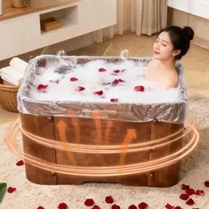 루멘딜 반식욕기 홈사우나 가정용 간이 1인 욕조통