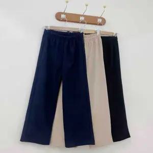 어린이 키즈 카페 아동 복 기모 겨울 긴 바지 통 팬츠