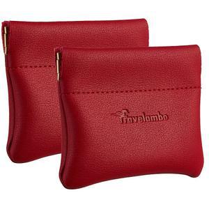 트래블람보 가죽 스퀴즈 동전 지갑 파우치 교환 홀더 남녀용 2개 세트