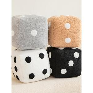 북유럽 스타일 큐브 주사위 베개 좌석 쿠션 어린이 침실 거실 장식용 모양 소파 플러시 소재 정사각형