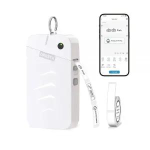 ORGSTA 라벨 메이커 기계 테이프 블루투스 휴대용 열 라벨링 프린터, 학교 홈 오피스 정리용 무선 미니 라