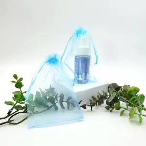 선물포장 오간자주머니 블루 10cmx15cm