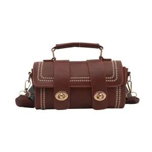 엘럽여자 크로스백 스몰 빈티지 가방 인플루엔자 핸드백 보스턴 원통백 원템5