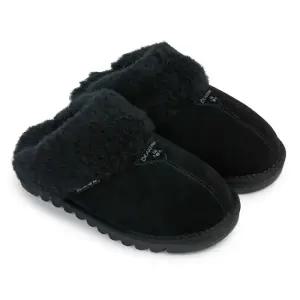 슈즈여성 ELARA 엘라라 2CM 소가죽 더블쿠션 양털 슬리퍼 블랙 K2906001RDW2062659
