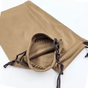 여행용 안경 파우치 멀티 소지품 정리함 브라운 컬러 액세서리 수납가방 (WFJ5T2Z)