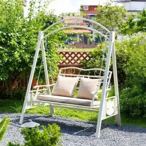 야외 그네 정원 철제 흔들 카페 전원주택 마당 의자