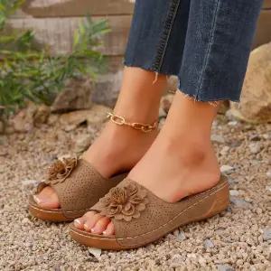 여성 빅사이즈 슬리퍼 여름용 웨지 오픈토 일자 G45Z2R OP2