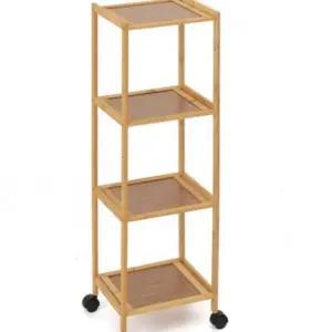 수납책장 파티션책장 거실책꽂이 4단 이동식 도서관