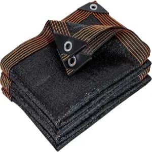 정원용 QLOFEI 그늘막 천 파티오 페르골라 야외용 60-70 자외선 차단제 그로밋이 있는 쉽게 걸 수 메쉬