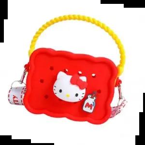 어린이가방 산리오 헬로키티 실리콘 가방 미니 토트백 크로스백