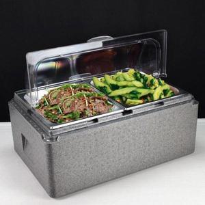 반찬 냉장고 보관 4개 상자 10cm 식당셀프바 더블 뚜껑 15 정리함 셀프바 가정용