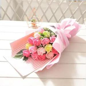 캔디부케 러블리로즈부케 핑크 졸업식 꽃다발 생일 로즈데이