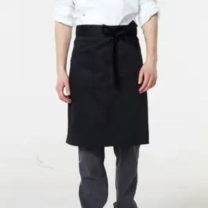 70x60 서빙 무지 조리 앞치마 블랙 허리 식당 식당용 앞치마 반앞치마 하프앞치마