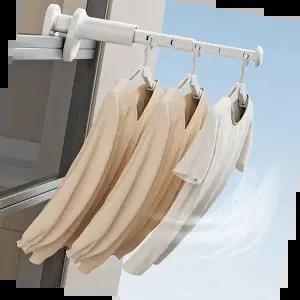 옷걸이봉 (큰손할인) 매직옷걸이봉 옷걸이거치대 접이식 압축봉 폴딩 미니 행거 확장형 휴대용 홈데코 여