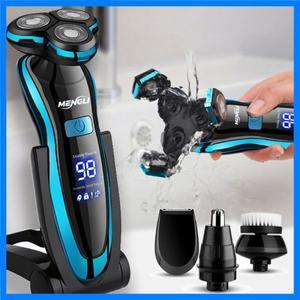 ZOZEN 전기 면도기 전기 면도기 바디 헤어 커팅 면도기 남성용 여성용 클리퍼 로터리 수염 트리머 방수