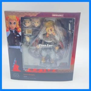 애니메이션 악마 슬레이어 Rengoku Kyoujurou 553 관절 PVC 그림 모델 장난감 선물 14cm