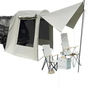 로코레니 다용도 자동차 캠핑 텐트 트럭용 차양막 및 캐노피가 있는 SUV 테일게이트 부착 야외 밴 캠핑카