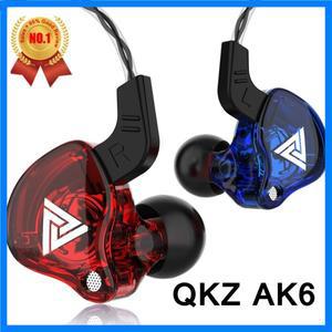 QKZ AK6 SK7 구리 드라이버 하이파이 유선 이어폰 마이크 포함 스포츠 러닝 헤드폰 베이스 스테레오 헤드셋