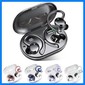 무선 스포츠 이어버드 블루투스 이어폰 스테레오 베이스 헤드폰 인이어 노이즈 캔슬링 마이크 이어버드 방