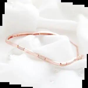 14KGP팔찌 팔찌 여름팔찌 로즈골드 패션 스틱 큐빅 베