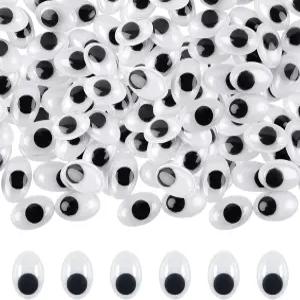 TOAOB 30pcs 구글리 윙글 즈 셀프 접착 타원형 작은 DIY 공예 스크랩북 장식용 플라스틱 스티커