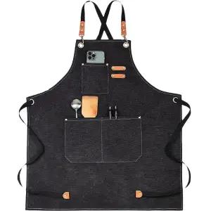 주방 두꺼운재질 바리스타 앞치마 화방 인기제품 신상품 빅사이즈 미술 캔버스 카페 꽃집 요리 공방