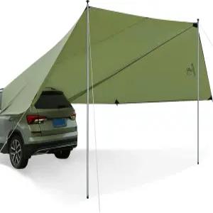 캠핑 트럭 밴 테일게이트 캐노피를 위한 방수 자외선 차단 햇빛 차량 차양 쉘터 타프가 장착된 SUV용