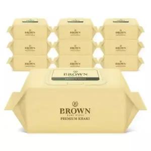 브라운 프리미엄 아기물티슈 70매 캡형 10팩 {QHJ}