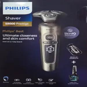 필립스 SkinIQ S9000 프레스티지 전기면도기 샴페인골드 SP9883 무선충전 패드