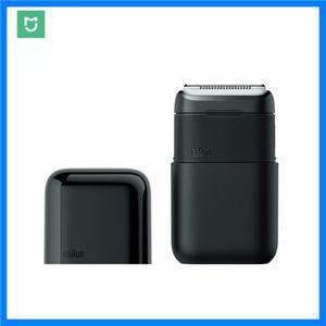 오리지널 Mijia BRAUN 전기 면도기 5603 휴대용 미니 플렉스 면도기 2 헤드 면도 방수 세척 가능 수염 트리