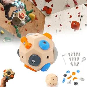 AYEXNSA 3D 암벽 등반 볼 수작업 볼더 블록 - 강도와 정밀도를 높이다 클라이밍 장난감 휴대용 볼더링 훈련
