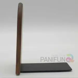 책정리대 월넛 원목북엔드 라운드형 책상책꽂이 책꽂이 북정리책장 책칸막이