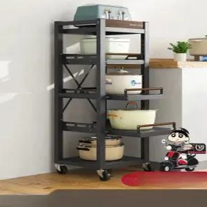 슬라이딩 서랍식 냄비 밥솥정리 주방 수납 선반