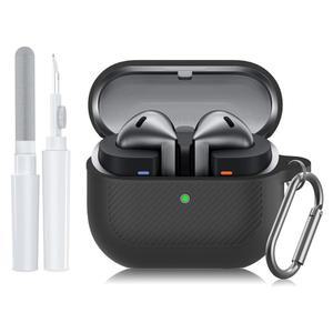 [미국배송] 삼성호환 삼성제품호환 버즈 3 프로 및 실리콘 충격 방지 케이스 - 블랙