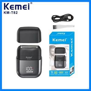 Kemei T82 전문 방수 전기 면도기 남성용 충전식 면도기 디지털 디스플레이 수염 트리머 미니 면도기
