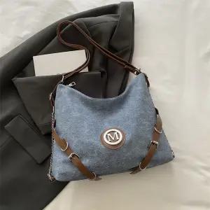 EAMT 여자 숄더백 캐주얼 대용량 백팩 체인 숄더 겸 크로스 토트백 YJ5