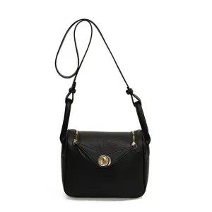 EAMT 여자 숄더백 프렌치미니 버킷백 소프트 레더 크로스 솔리드 숄더 토트백 가방 YJ5